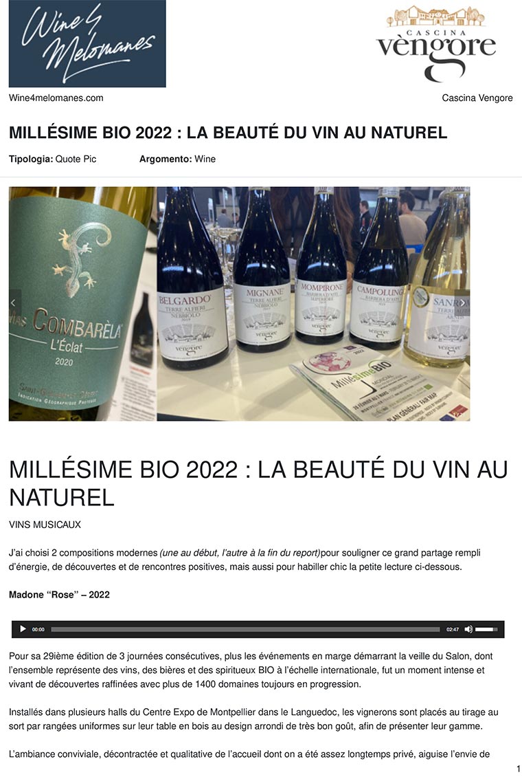 LA BEAUTÉ DU VIN AU NATUREL di Frederic Beneix